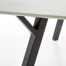 CentrMebel | Стол обеденный BALROG (светло-серый/черный) 13
