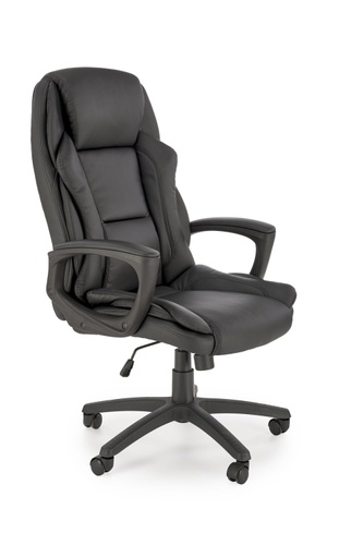 CentrMebel | Офисное кресло для руководителя в экокоже MARIO (черный) 1