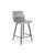 CentrMebel | Барний стілець велюровий MILA H-2 VELVET (сірий) 1