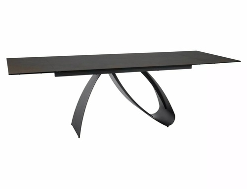 CentrMebel | Стол обеденный прямоугольный керамический раскладной DIUNA CERAMIC 160(240)х90 (коричневый мрамор) 1