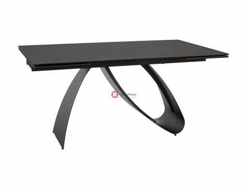 CentrMebel | Стол обеденный прямоугольный керамический раскладной DIUNA CERAMIC 160(240)х90 (коричневый мрамор) 2