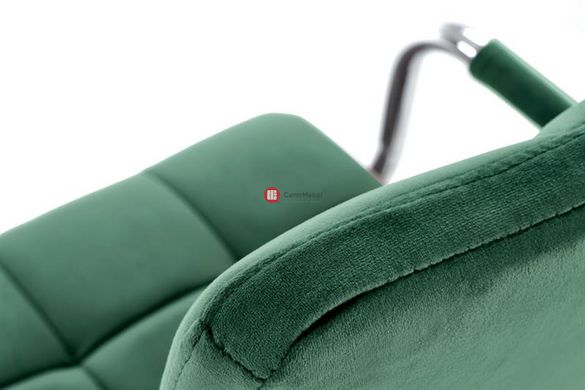 CentrMebel | Кресло детское GONZO 4 (темно-зеленый/хром) 8
