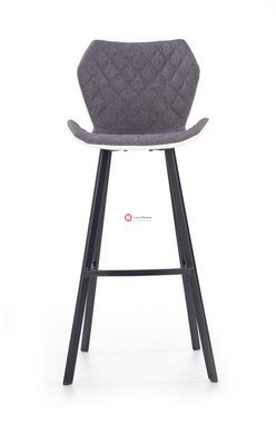 CentrMebel | Барний стілець H-83 (білий / сірий) 6