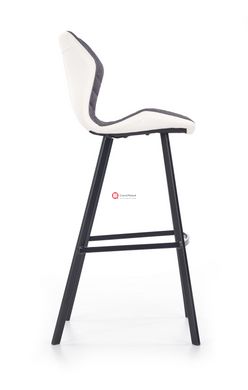 CentrMebel | Барний стілець H-83 (білий / сірий) 3