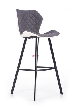 CentrMebel | Барний стілець H-83 (білий / сірий) 5
