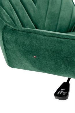CentrMebel | Кресло офисное для персонала RICO (темно-зеленый/хром) 8