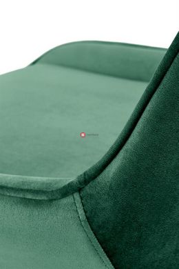 CentrMebel | Кресло офисное для персонала RICO (темно-зеленый/хром) 7