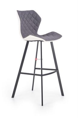 CentrMebel | Барний стілець H-83 (білий / сірий) 1