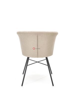 CentrMebel | Стілець обідній кухоний K459 (бежевий/чорний) 6