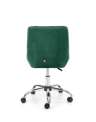 CentrMebel | Кресло офисное для персонала RICO (темно-зеленый/хром) 6