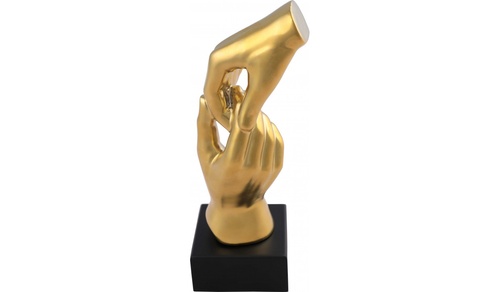 CentrMebel | Скульптура Handshake Gold (золотий) 1