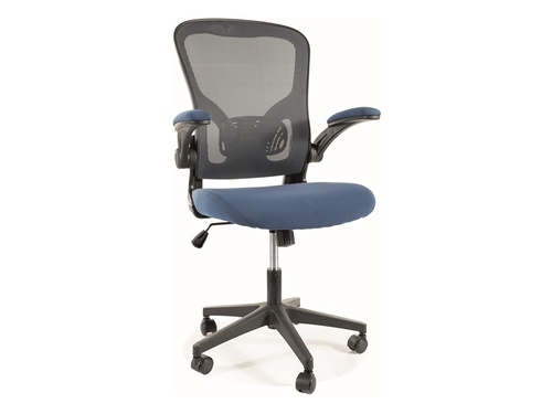 CentrMebel | Кресло офисное оборотное Q-333 Серый+Синий 1