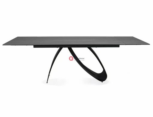 CentrMebel | Стол обеденный прямоугольный керамический раскладной DIUNA CERAMIC 160(240)х90 (серый мрамор) 3