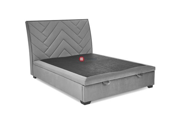 CentrMebel | Кровать двухспальная с подъемным механизмом CONTINENTAL 1 160x200 (серый) 2