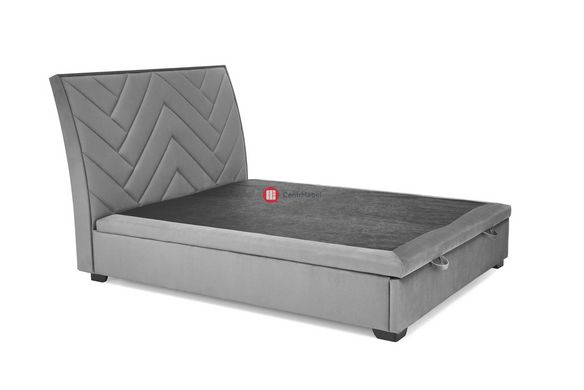 CentrMebel | Кровать двухспальная с подъемным механизмом CONTINENTAL 1 160x200 (серый) 3