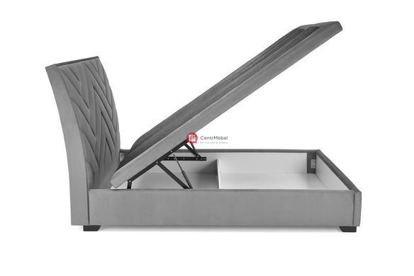 CentrMebel | Кровать двухспальная с подъемным механизмом CONTINENTAL 1 160x200 (серый) 8