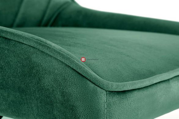 CentrMebel | Кресло офисное для персонала RICO (темно-зеленый/хром) 3