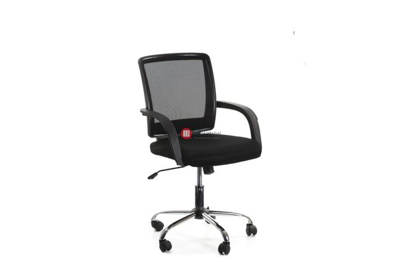 CentrMebel | Офісне крісло VISANO, Black / Chrome (чорний) 7
