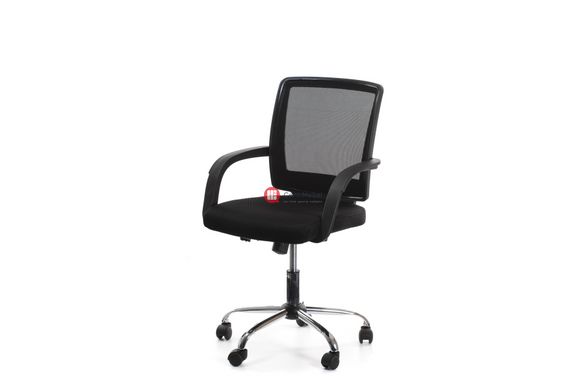 CentrMebel | Офісне крісло VISANO, Black / Chrome (чорний) 3