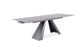 CentrMebel | Стол обеденный раскладной SALVADORE CERAMIC 180(260)x90 (серый мрамор / черный мат) 9