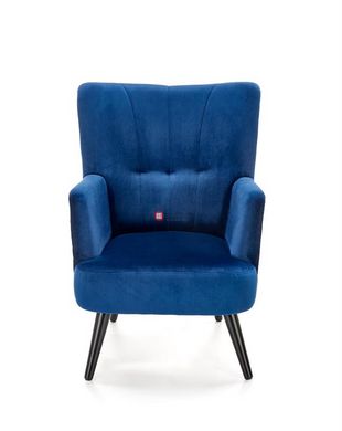 CentrMebel | Крісло для відпочинку PAGONI (темно-синій/чорний) 5