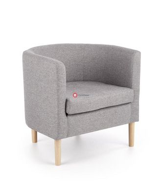 CentrMebel | Кресло CLUBBY (серый/натуральный) 3