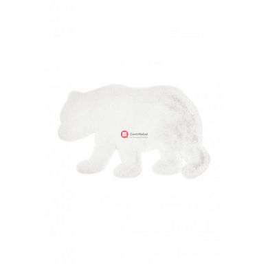CentrMebel | Килим Lovely kids Bear white 53 x 90 (білий) 1