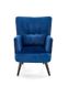 CentrMebel | Крісло для відпочинку PAGONI (темно-синій/чорний) 8