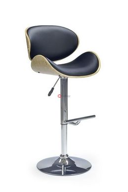 CentrMebel | Барний стілець H-44 (дуб світлий / чорний) 1