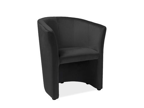 CentrMebel | Крісло TM-1 VELVET (чорний) BLUVEL 19 1