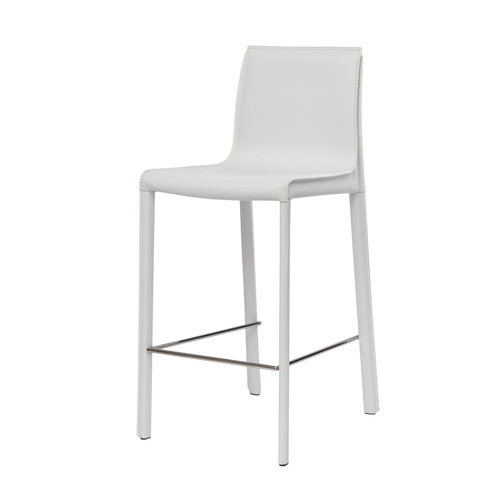 CentrMebel | Ashton Напівбарний стілець (білий) 1