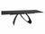 CentrMebel | Стіл обідній скляний розкладний DIUNA 160(240)х90 (чорний) 1