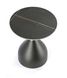 CentrMebel | Стол журнальный круглый керамика SCALITA (черный мрамор) 8
