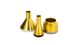 CentrMebel | Набір ваз Tripsi M160/3 Gold/White/Black/Grey (золотий; білий; чорний; сірий) 3
