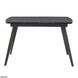 CentrMebel | Largo Matt Grey стол раскладной стеклянный 120-180 см (серый) 4