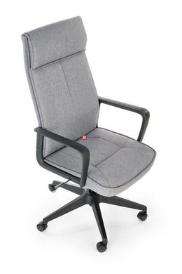 CentrMebel | Кресло руководителя офисное PIETRO (серый/черный) 3