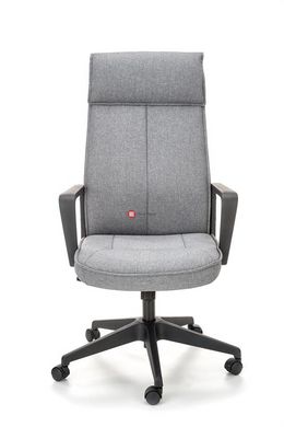 CentrMebel | Кресло руководителя офисное PIETRO (серый/черный) 2