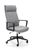 CentrMebel | Кресло руководителя офисное PIETRO (серый/черный) 1