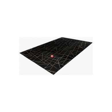 CentrMebel | Килим Bijou 125 Black/Gold 120x170 (чорний; золотий) 4