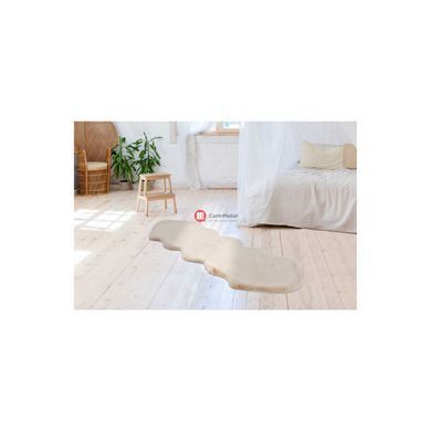 CentrMebel | Килим Rabbit Double Sheepskin Cream 60x180 (бежевий) 2