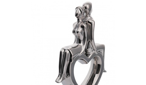 CentrMebel | Скульптура In Love Silver (срібний) 1