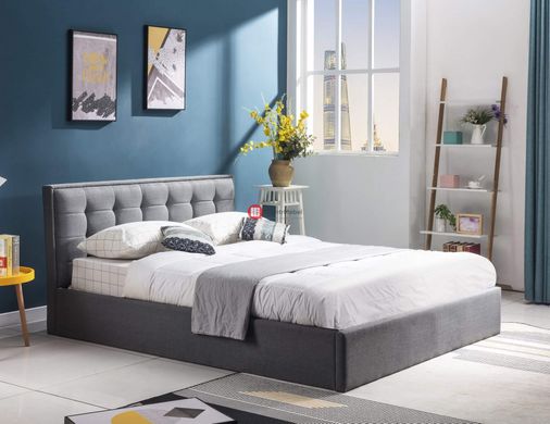 CentrMebel | Кровать двоспальная PADVA 160х200 (серый) 1