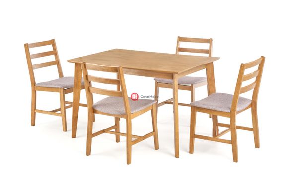 CentrMebel | Комплект мебели обеденный CORDOBA (стол + 4 стула) дуб 2
