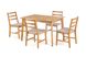 CentrMebel | Комплект мебели обеденный CORDOBA (стол + 4 стула) дуб 3