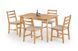 CentrMebel | Комплект мебели обеденный CORDOBA (стол + 4 стула) дуб 3