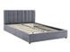 CentrMebel | Кровать полуторная с подъемным механизмом MONTREAL VELVET 140х200 (серый) 7