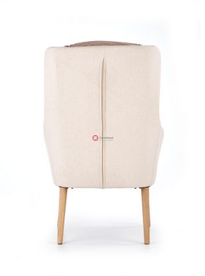 CentrMebel | Кресло PURIO (бежевый/коричневый) 2