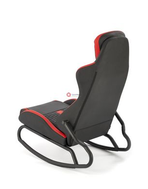 CentrMebel | Кресло-качалка GAMER (черный, красный) 2