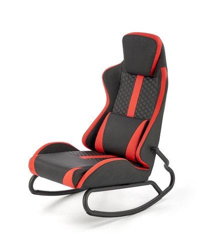 CentrMebel | Кресло-качалка GAMER (черный, красный) 1