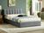CentrMebel | Ліжко двоспальне з підйомним механізмом MONTREAL VELVET 160х200 (сірий) 1